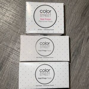 New Color Street Nail Polish Remover Pads(20 pads) & Nail Prep Pads(2 boxes/200)